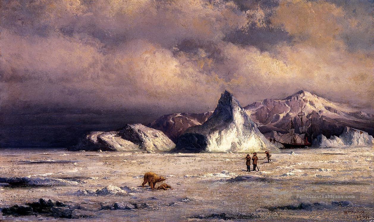Arctic Invaders Bateau paysage marin William Bradford Peintures à l'huile